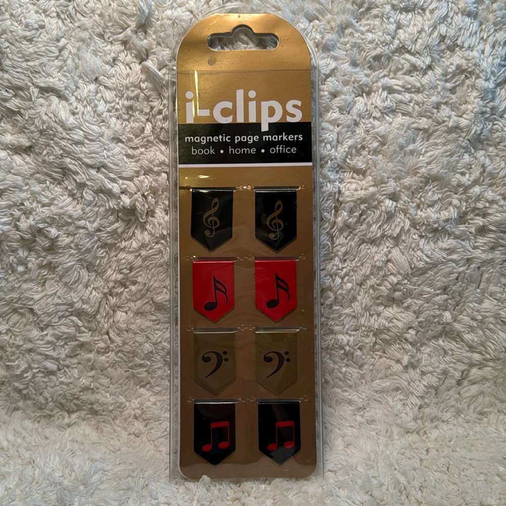 NWT Set of 8 Magnetic Music Bookmarks